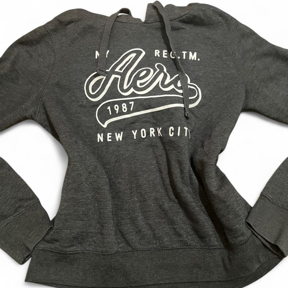 Vintage Aeropostale Y2k Charcoal Hoodie